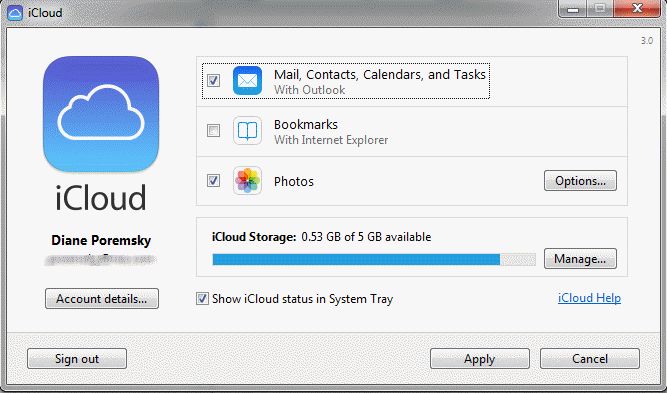 How to sync icloud and outlook 365
